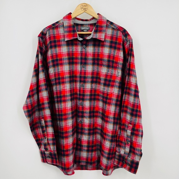 Eddie Bauer Other - NWT Eddie Bauer Men's XXL Bristol Flannel Cotton Button Up Shirt